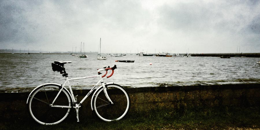 Bike at Keyhaven