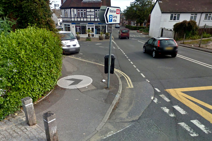 Before Brockenhurst cycle by-pass